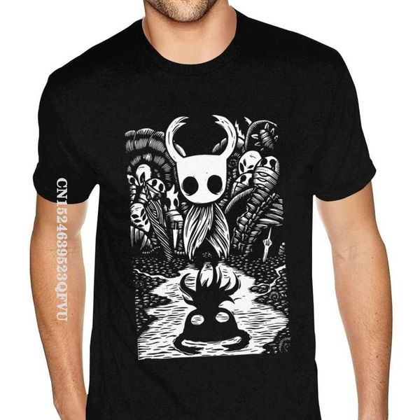 T-shirts masculins Ghost Knight Graphic Art Hollow Knight Funny Game T-shirt classique Men Skull Graphic Gothic Anime Tshirt HipHop Imprimé T-shirts T240425