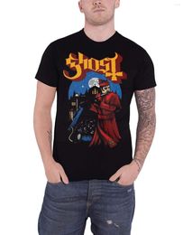 Heren t shirts spook shirt oprukkende pied piper band logo prequelle heren zwart