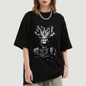 T-shirts voor heren Ghost Swedish Heavy Metal Band T-shirt Heren Dames Oversized T-shirt met korte mouwen Gothic Style Rock Tshirt Zomer Streetwear J230724