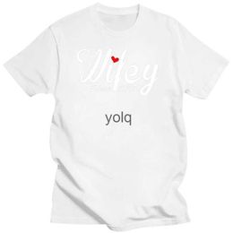 Heren T-shirts Cadeau voor vrouw T-shirt Wifey sinds 2015 T-shirt Verjaardag Giftyolq