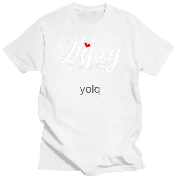T-shirts pour hommes Cadeau pour femme T-shirt Wifey depuis 2015 Tee-shirt Anniversaire Giftyolq