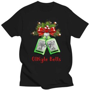 T-shirts pour hommes Gingle Bells Tops de Noël T-shirt T-shirt Gin Tonic Fan Idée cadeau Présent Hommes Lady L360 Round NE Tops T-shirtyolq