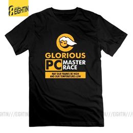 T-shirts masculins Glorious PC Gaming Master Race T-shirts Creative Design Creat Short à manches à manches