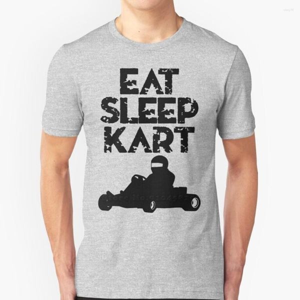 T-shirts pour hommes Go - Kart Racing Eat Sleep Race Tendance T-Shirt Hommes Été Haute Qualité Couverture En Coton Karting