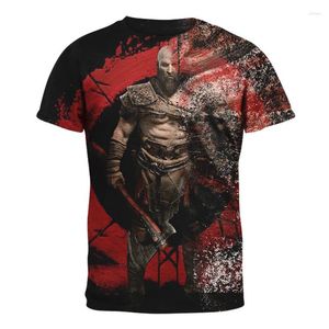 Camisetas para hombres God Of War Camisetas Juego 3D Impreso Streetwear Hombres Mujeres Moda Camisa de manga corta de gran tamaño Harajuku Camisetas para niños Tops