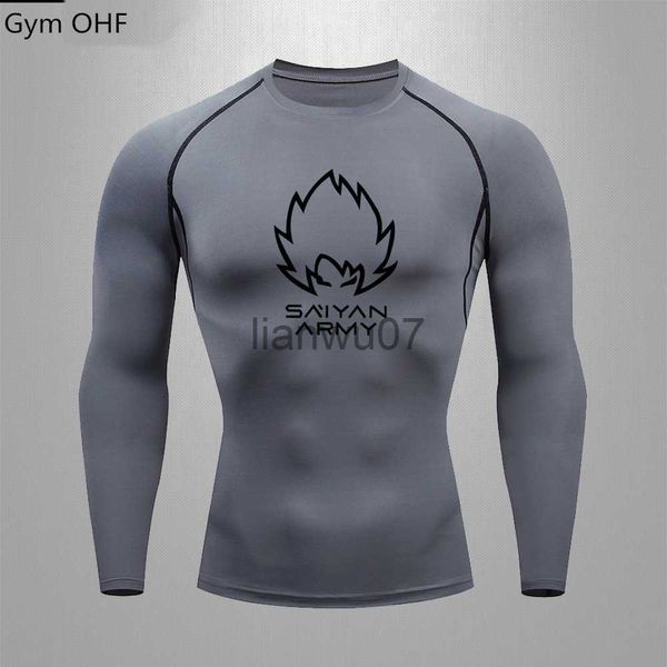 T-shirts pour hommes Goku T-shirt Hommes Gym Fitness Entraînement Sport Jiu Jitsu T-shirts Hommes Compresse Rashguard Boxe Hommes Muay Thai Kickboxing Maillots J230705