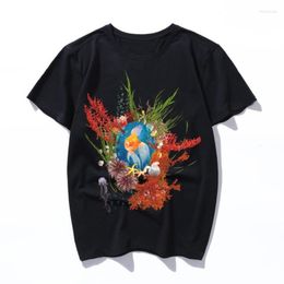 T-shirts pour hommes T-shirts Goldfish ulzzang harajuku t-shirt tshirt femmes hommes imprimement chemise d'été esthétique Feale Graphic Hands 90s Top Vêtements