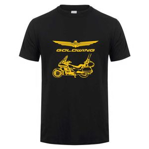 T-shirts masculins Goldwing GL1800 Motocycles T-shirts Men Nouvel Summer Fashion Coton Mans Coton T-shirt XS-5XL DS-076 L230216