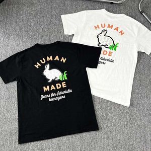 T-shirt da uomo di buona qualità 2023ss Human Made Fashion T Shirt Uomo 1 1 T-shirt da donna Cuore Coniglio Hip Hop Streetwear Tees Abbigliamento uomo