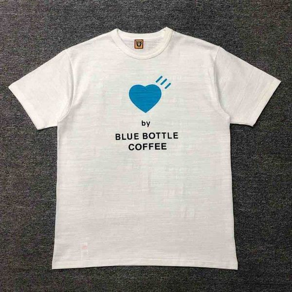 T-shirts pour hommes Bonne qualité Blue Heart Human Made Fashion T-shirt Hommes 1 1 Human Made surdimensionné Femmes T-shirt Coton Tee Hommes Vêtements