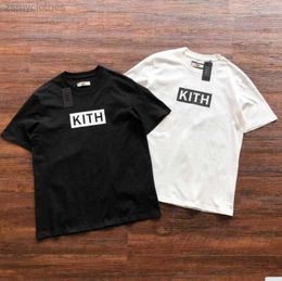 Camisetas para hombres de buena calidad Kith Box Fashion T Shirt Men Kith Women Camiseta casual Camas Vintage Men Clothing