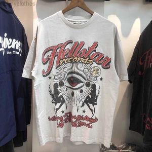 Heren T-shirts Goede Kwaliteit Staring Eye Print Mode T-shirt Mannen Mooi Gewassen Vrouwen Vintage T-shirt Streetwear Tee