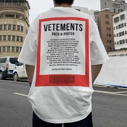 T-shirts hommes Bonne qualité Vetements Mode T-shirt Hommes 1 1 Vetements Chemises surdimensionnées Col arrière Lettre brodée tonale Femmes Tees G230202