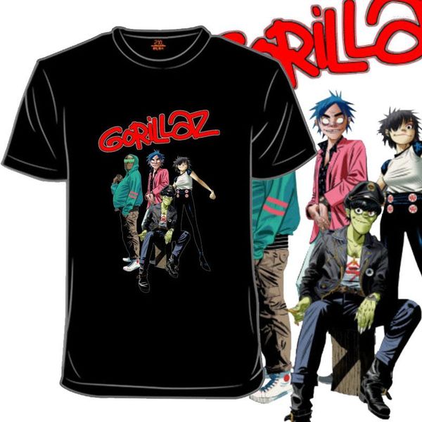 T-shirts pour hommes Gorillaz Tee Adult Great Quality Tees Shirt Homme Short Sleeve Price Brand Merch