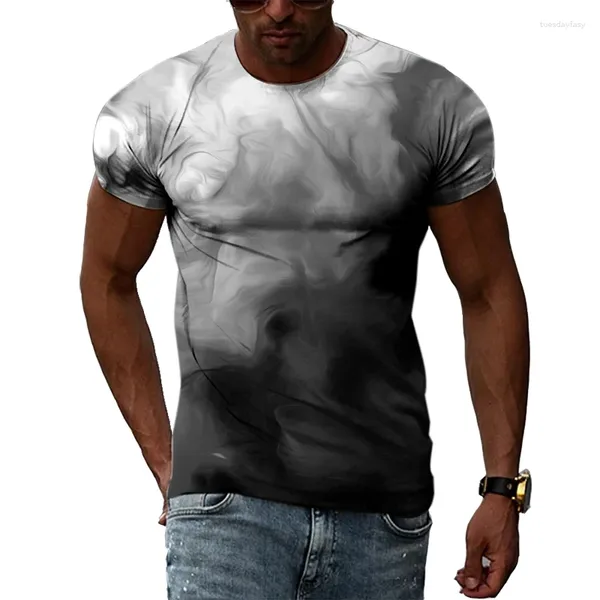 Camisetas para hombre Graffiti Hip Hop Estilo Harajuku Impresión 3D Hombre / Mujer Moda Cuello redondo Top Verano Camiseta de manga corta de gran tamaño para hombres