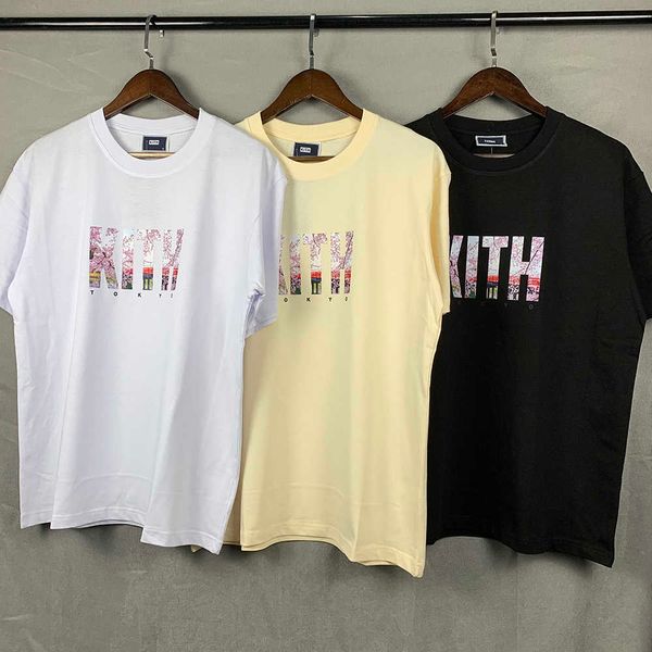 T-shirts pour hommes Grande qualité 2022ss Ki Tokyo Landmark Mode T-shirt Hommes 1 1 KI Femmes T-shirt Chemises surdimensionnées Chemises graphiques Hommes Cloing G230301