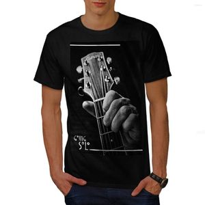 Camisetas para hombre Guitarra Solo Canción Música Diseño gráfico Impreso Camiseta para hombre. Camisa unisex de algodón de manga corta con cuello redondo de verano S-3XL