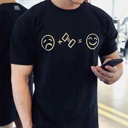 T-shirts pour hommes Gym Fitness Hommes T-shirts drôle graphique imprimé surdimensionné été 100 coton t-shirt grande taille à manches courtes femmes t-shirt livraison gratuite Z0221