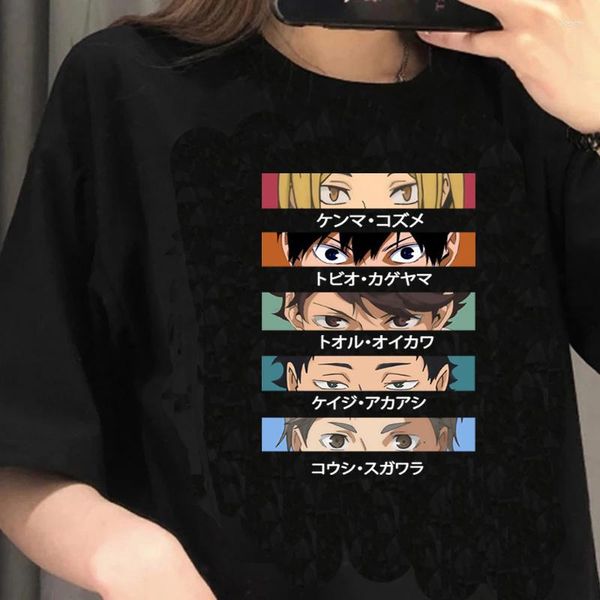 T-shirts pour hommes Haikyuu Vêtements Male Ulzzang Couple Aesthetic Shirt Kawaii