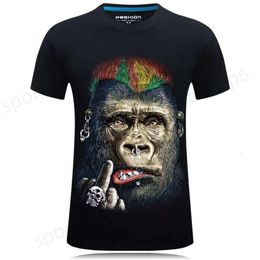 T-shirts hommes Haikyuu nouveau jeu à la mode T-shirt pour hommes 3D imprimé animal drôle singe T-shirt à manches courtes Fun Pot Belly Design Top Shirt M-5XL PDD