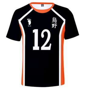 T-shirts voor heren Haikyuu T-shirt Volleybal Heren T-shirts m Uniform Trainingskleding Heren Dames T-shirt Volwassenen Zomer Casual Sport Korte mouwen