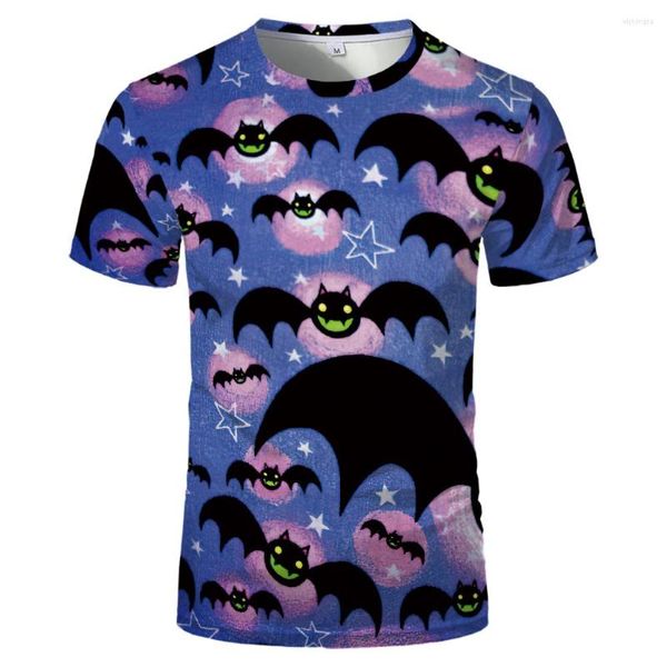 T-shirts pour hommes Halloween Horrifiant Tie-Dye T-shirt à manches courtes pour hommes/femmes/enfants Séchage rapide Casual Surdimensionné Polyester Tops Tees
