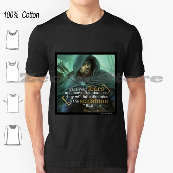 Camisetas para hombre, Camiseta con frase de Halt O'Carrik, Collage, algodón, patrón personalizado, Ocarrik Ranger, inspirador