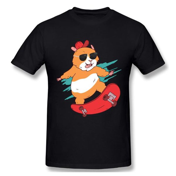 T-shirts pour hommes Hamster Skateboard Skater Pet Animal Rongeur Tshirt Homme T Shirt Femme