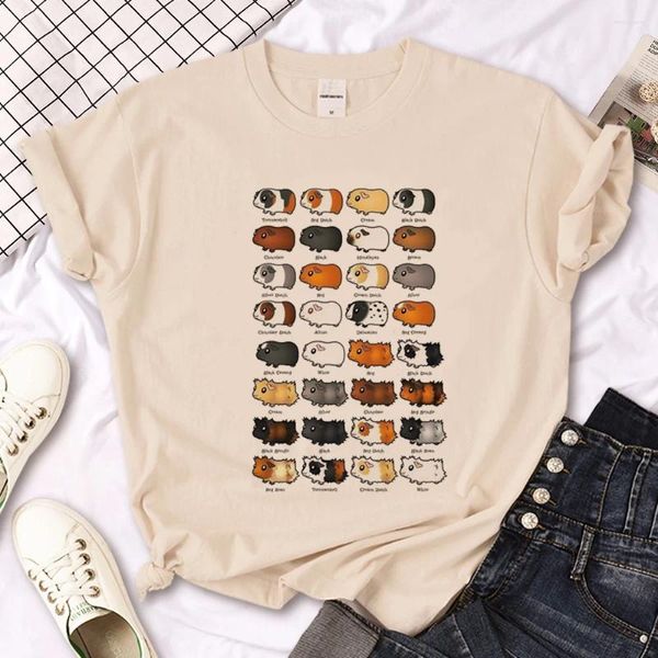 Camisetas para hombres Hamster Top Mujeres Anime Harajuku Camiseta Mujer Diseñador Ropa