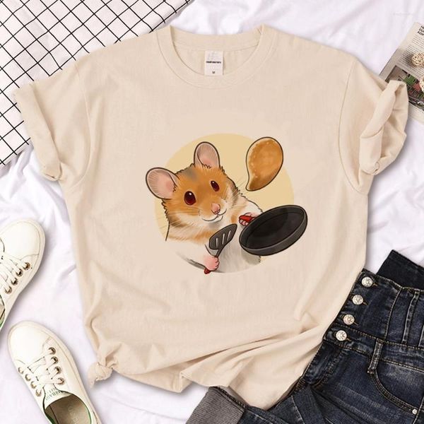 T-shirts pour hommes Hamster Top Femmes Harajuku Y2K Tee-shirt drôle Femme Manga Streetwear Vêtements