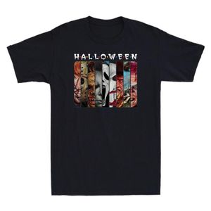 Heren T-shirts Happy Halloween Met Scary Stuff Gift Shirt Vintage T-shirt Mannen Losse T Gedrukt Plus Size Grafische Tshirt228y