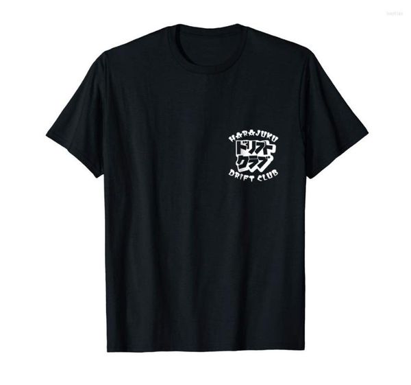 Herren T-Shirts Harajuku Drift Club Logo Jdm T-Shirt. Zweiseitig bedrucktes Baumwoll-Mann-T-Shirt für den Sommer 2023. Lustig