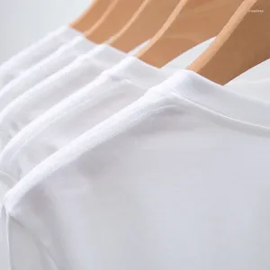 T-shirts homme Harajuku surdimensionné coton T-shirt unisexe 2023 été haut col en o à manches longues Couple rétro couleur unie 12 couleurs