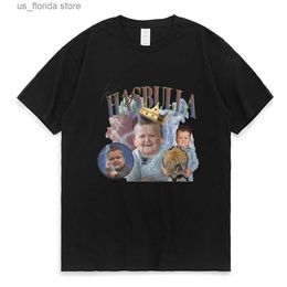 T-shirts voor heren Hasbulla T-shirt Vechten Meme Mannen Mini Kh Hasbulla O-hals 3D bedrukt Heren T-shirt Patroon Mode Kleding Casual Oversized Tops Y240321