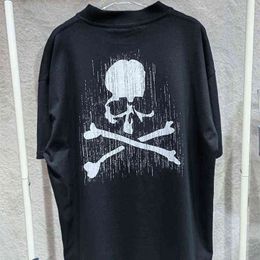 T-shirts voor heren wazig wazig regengordijn Skull Men Women Hoge kwaliteit Mastermind Japan T-shirt T220909