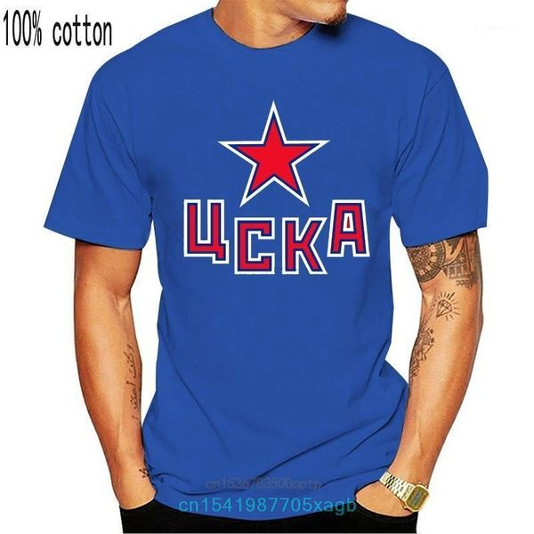 Camisetas para hombre HC CSKA Moscow KHL Russian Mokba Red Army Dynamo Kontinental camiseta Cool Casual Pride camiseta hombres Unisex 2021 moda