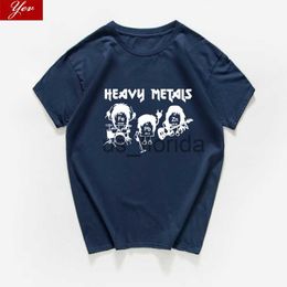 Camisetas para hombres Heavy Metals T Shirt Hombres cool streetwear hip hop Química Tabla periódica Rock Roll Música Física Biología punk camiseta hombres tee J230724