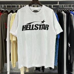 T-shirts voor heren Hellstar shirt Topkwaliteit 100% katoen Hellstar T-shirt Heren Grafische T-stukken Street chic Hip Hop Mode Shirt Dames Oversize Wit Zwart Los T-shirt kort yo