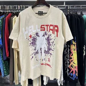 T-shirts hommes Hellstar Shirt Top Qualité 100% coton Hellstar T-shirt Hommes Tees graphiques Streetwear Hip Hop Mode Chemise Femme Oversize Blanc Noir Lâche Tee Court Fi