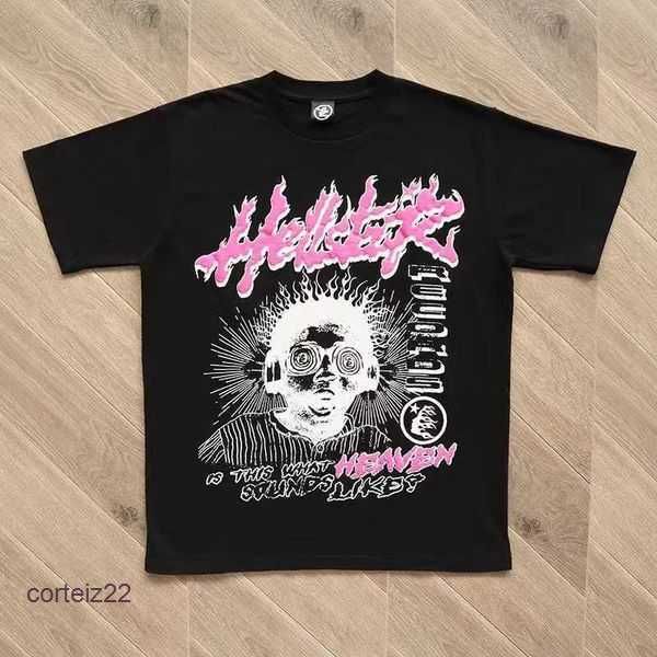 T-shirts pour hommes Hellstar Sound Like Heaven Tee Hommes Femmes Streetwear t-shirt Haute Qualité 100% Casual Gothique T-shirt à manches courtes J230509 4 6EZD