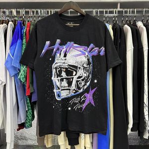 T-shirts pour hommes t-shirt Hellstar Skull Tee Men Femmes Gray Hell Star Tops Short Sleeve Casual L 960