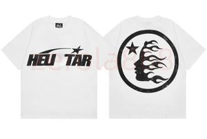 Heren T-shirts Hellstar Top Kwaliteit 100% Katoenen T-shirt T Mannen Grafische Tees Shirt Vrouwen Oversize Wit Zwart Losse Tee Cw07