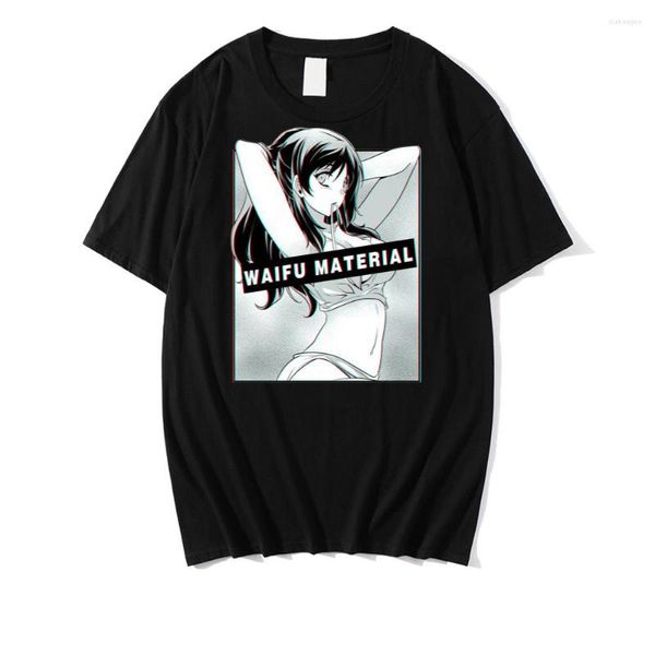 Camisetas para hombre Hentai Sexy Chica de Anime Waifu Material estilo Retro 2022 verano hombre Harajuku camisetas de algodón estampado camisetas para hombre Tops geniales