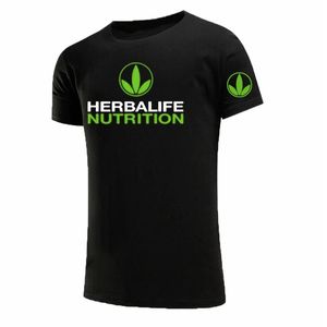 T-shirts pour hommes Herbalife Nutrition T-shirt Mode Hommes D'été À Manches Courtes Coton Vert Logo Graphique Mans T-shirtsHommes