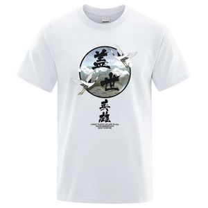 Heren t-shirts Heroes of Earth Chinese karakterstijl