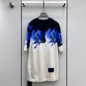 Camisetas para hombre, camiseta informal de marca de moda de gama alta para mujer, diseño Original Tie-dye, camisetas de tendencia de lujo para hombre, Unisex de alta calidad