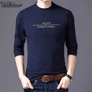 T-shirts hommes de haute qualité 2023 nouvelle marque de mode t-shirt hommes coréens imprimés tendances streetwear tops une pièce à manches longues t-shirt hommes vêtementsl240110