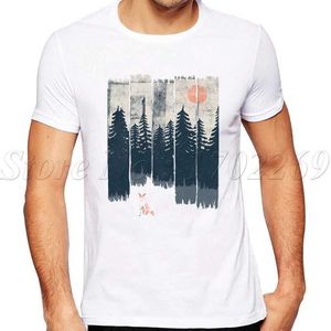 T-shirts masculins de haute qualité 2023 NOUVEAU AT IN THE WILD DESIGN MEN T-shirt Short Slve Retro Retro Tops Summer Cool TS Y240509