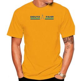 T-shirts pour hommes de haute qualité Tracteur Deutz Fahr Noir Hquality 230426