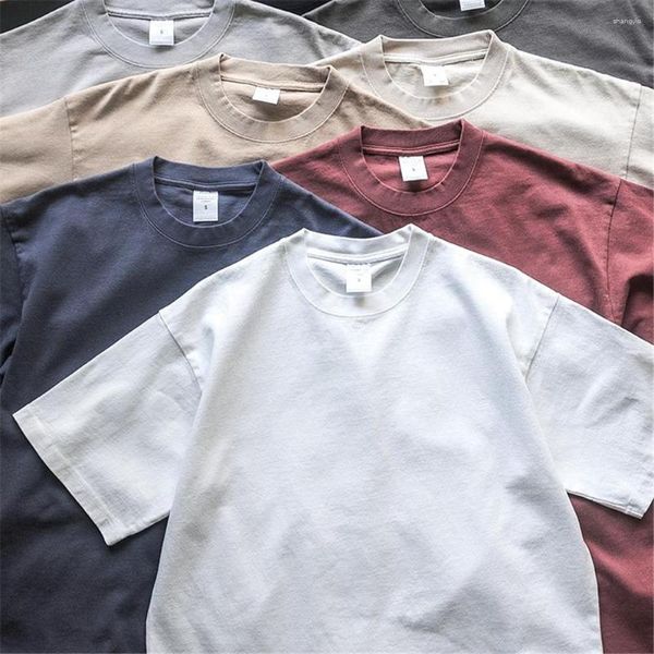 T-shirts pour hommes T-shirts de coton épais de haute qualité de haute qualité